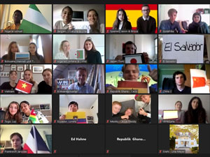 Für Abstimmungen wird die Landesflagge gezeigt