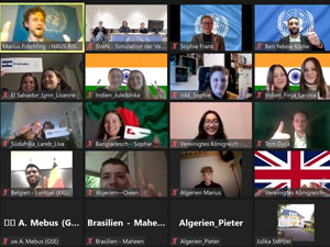 Die Delegierten bringen gute Laune mit in die Verhandlungen.