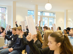 Abstimmung: ist eine Mehrheit dafür?